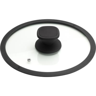 Deckel PINTINOX "Pinti Pro" Gr. Ø 24 cm, schwarz (transparent, edelstahlfarben, schwarz) Topfdeckel