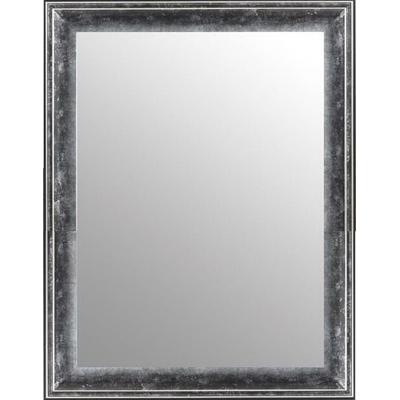 Dekospiegel LENFRA "Kayka", silber (silber, schwarz), B:59cm H:79cm T:2,2cm, EPS-Kunststoff, Spiegel, Wandspiegel Image
