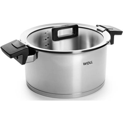 Kochtopf WOLL "Concept", silber (silberfarben), H:13cm Ø:24cm, Töpfe, Induktion