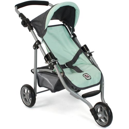 "Puppenbuggy CHIC2000 ""Jogging-Buggy Lola, Grau-Mint"" Puppenwagen grün (grau, mint) Kinder Puppenwagen -trage"