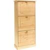 Schuhschrank HEINE HOME, beige (gelaugt, geölt), B:59cm H:120cm T:26cm, Schränke