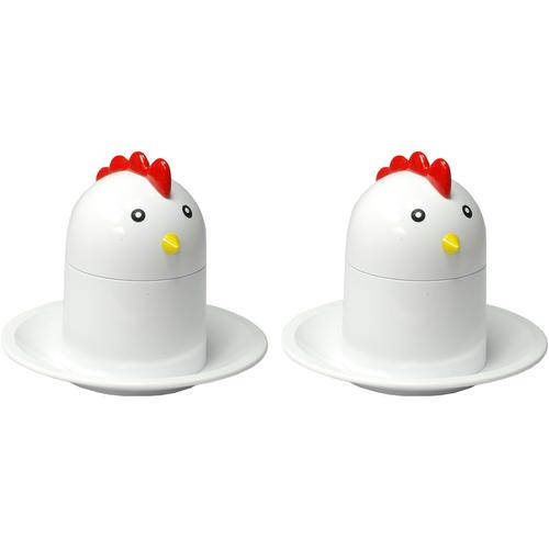 Eierköpfer GSD HAUSHALTSGERÄTE Küchenschneider weiß Kunststoff, Chicken-Design