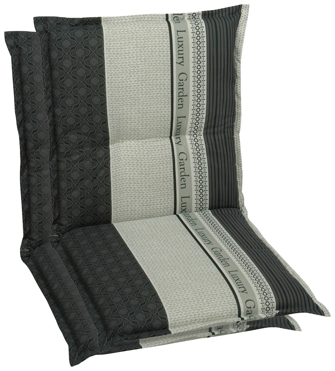 Sesselauflage GO-DE, grau, B:100cm H:8cm T:50cm, Bezug: 50% Baumwolle, 50% Polyester, Polsterauflagen Image