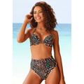 Bikini-Hose S.OLIVER "Milly" Gr. 34, N-Gr, schwarz (schwarz, bedruckt) Damen Badehosen Ocean Blue