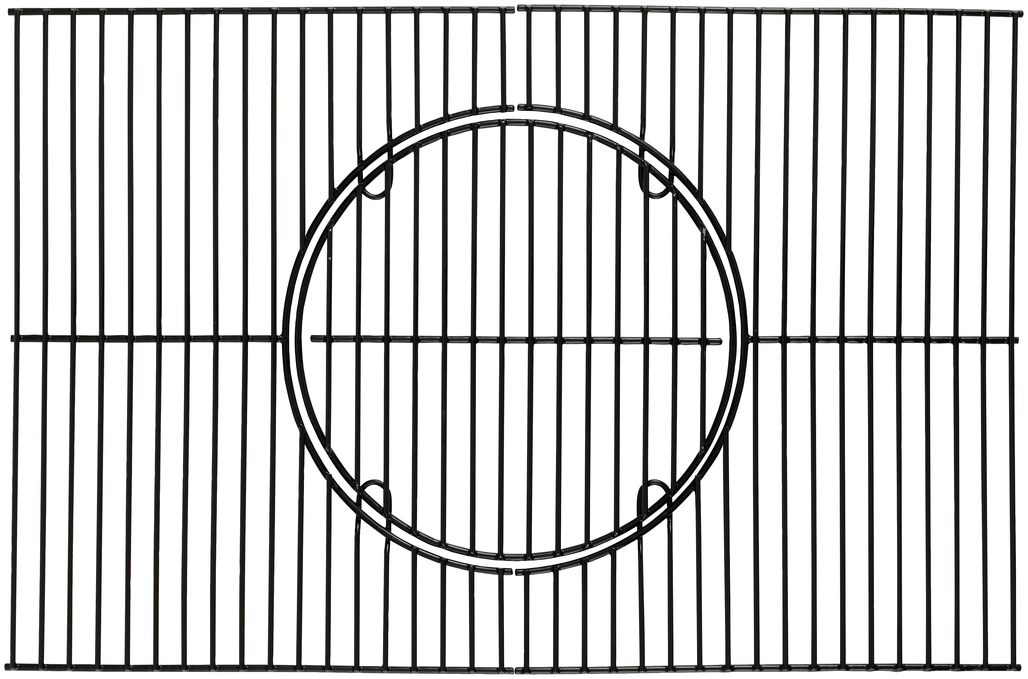 Grillrost TEPRO "Universal", schwarz, B:46cm H:0,5cm L:69,5cm Ø:30cm, Edelstahl, Grillroste, Grillfläche: ca. 69,5 x 46 cm