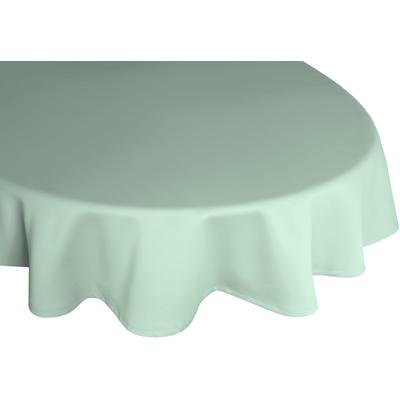 Tischdecke WIRTH "NEWBURY" Gr. 1, grün (mint), Ø:160cm, Polyester, Baumwolle, Tischdecken, rund Image