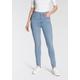 Skinny-fit-Jeans LEVI'S "Mile High Super Skinny" Gr. 27, Länge 30, blau (light blue) Damen Jeans Röhrenjeans