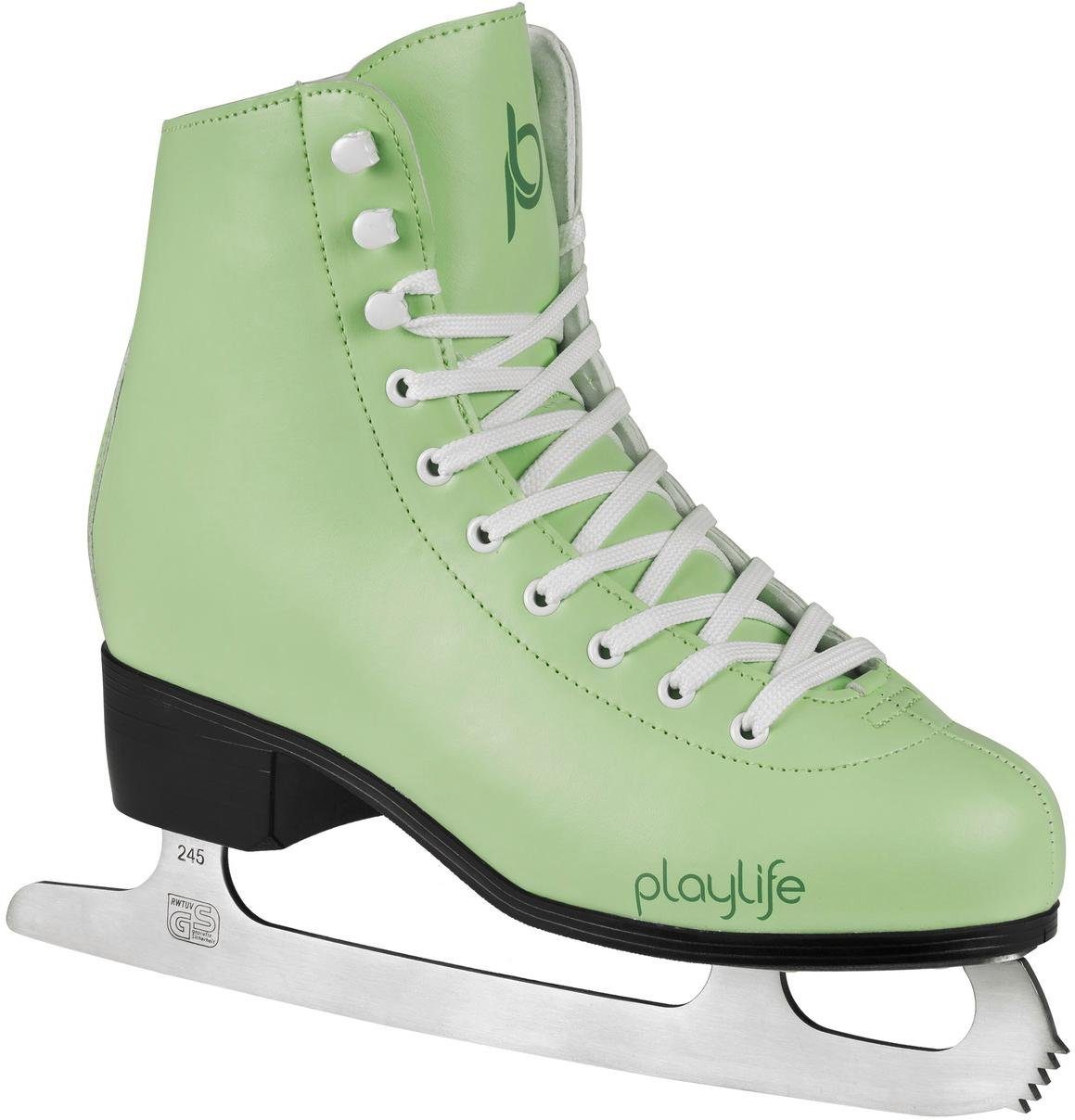 Schlittschuhe PLAYLIFE "Fresh Mint und Charming Rose" Gr. 40, grün, Inlineskates_Rollschuhe, 40 (bis ), Lederimitat