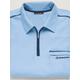 Poloshirt "Kurzarm-Poloshirt" Gr. 64/66, blau (hellblau) Herren Shirts Kurzarm