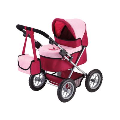 Puppenwagen BAYER "Trendy, Prinzessin rot/rosa" bunt (rot, rosa, prinzessin) Kinder Puppenwagen -trage