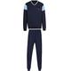 Schlafanzug TRIGEMA "TRIGEMA in modischem Design" Gr. XL, blau (navy) Herren Homewear-Sets Pyjamas