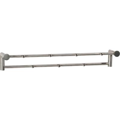 Garderobenhalter SPINDER DESIGN "Suza", silber (edelstahlfarben), B:67cm H:11cm T:10cm, Edelstahl, Garderobenhalter, Metall, Breite 67 cm Image