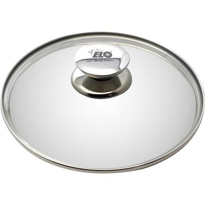 Universaldeckel ELO "Galant", transparent, H:7cm Ø:28cm, Glas, Deckel, aus feuerfestem Glas, für modernes Sichtkochen