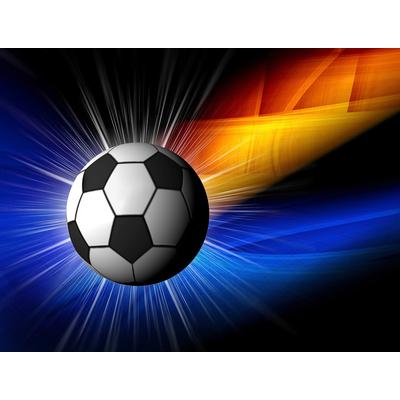 Fototapete PAPERMOON "Fußball", bunt, B:4,50m L:2,80m, Vlies, Tapeten Image