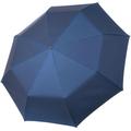 Taschenregenschirm DOPPLER MANUFAKTUR "Oxford Uni, blau" blau Regenschirme Taschenschirme