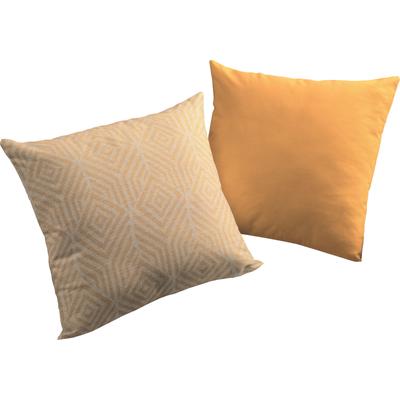 Dekokissen ADAM "Easy Diamond", gelb (curry, gemustert, jaquard, struktur), B:50cm L:50cm, Baumwolle, Dekokissen_Sitzkissen_Kissenhüllen, Reißverschluss, gemustert, Wendekissenhülle ohne Füllung, 1 Stück Image