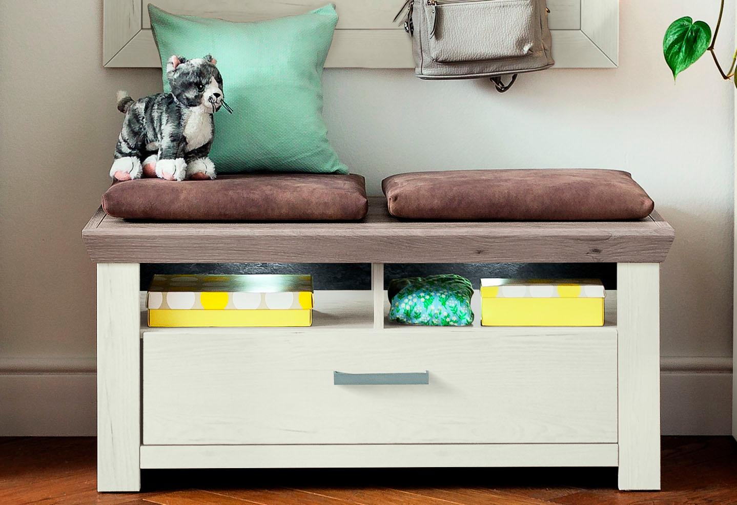 Lowboard "york", beige (pino aurelio, eiche nelson), B:104cm H:47cm T:51cm, MDF, SET ONE BY MUSTERRING, Sideboards, Typ 04, im Landhaus Stil