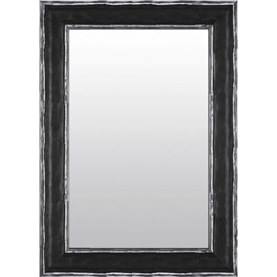 Dekospiegel LENFRA "Nike", schwarz, B:56cm H:76cm T:4,4cm, Holz, Spiegel, Wandspiegel Image
