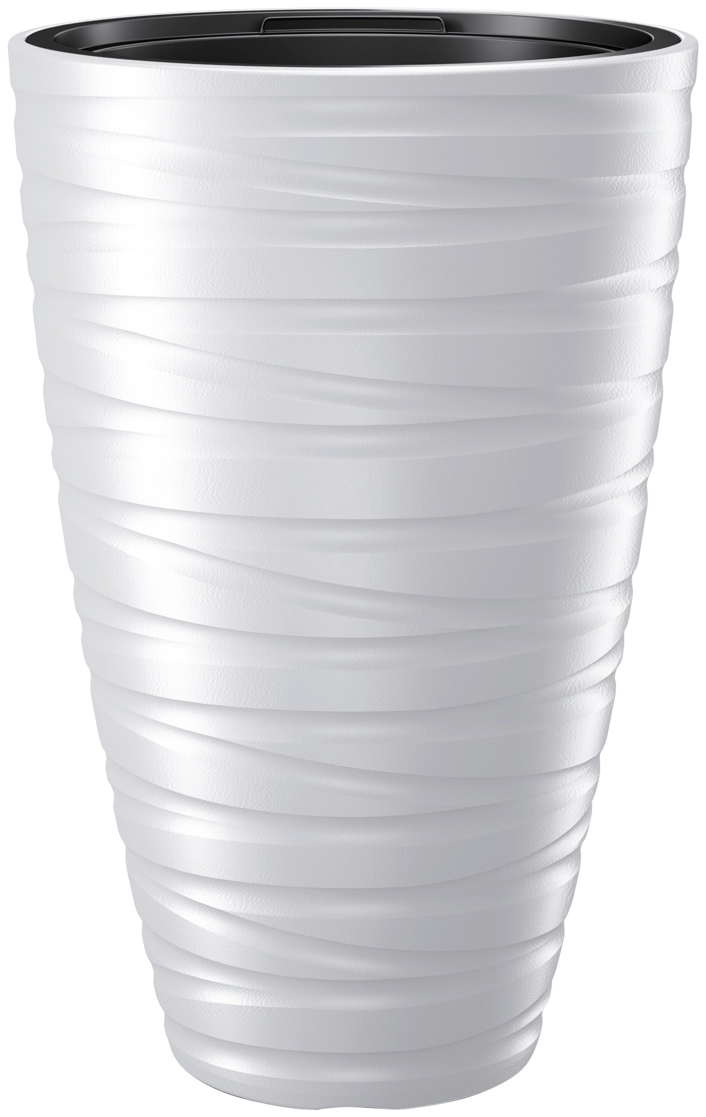 Blumentopf PROSPERPLAST "Maze", weiß, Kunststoff, Pflanzgefäße, Ø 37,5 x 57,9 cm