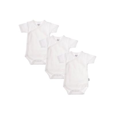 Body LILIPUT, Baby, Gr. 44, EURO-Größen, weiß, 100% Baumwolle, unifarben, casual, kurz, Kurzarm, Bodies, mit praktischer Druckknopfleiste