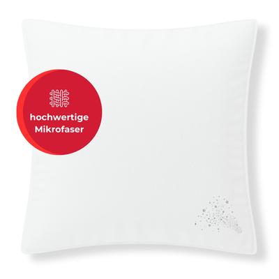 Microfaserkissen MY HOME "Baca, Kopfkissen 40x80 cm und 80x80 cm", weiß, B:80cm L:80cm, Füllung: 100% Polyester, Kopfkissen Image