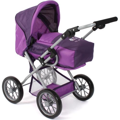 „Kombi-Puppenwagen CHIC2000 „“Leni, Pflaume““ Puppenwagen lila (pflaume) Kinder Puppenwagen -trage mit herausnehmbarer Tragetasche“