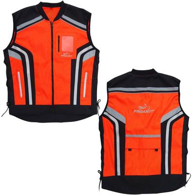 Motorradweste PROANTI Westen Gr. XL, orange (neonorange) Warnweste