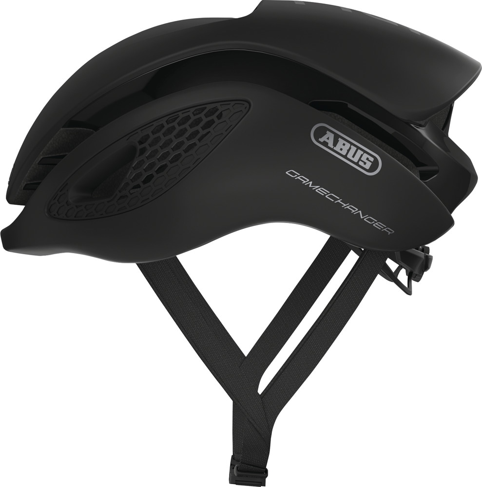Rennradhelm ABUS "GAMECHANGER" Gr. M, schwarz (velvet schwarz), Helme, M Kopfumfang: 52cm - 58cm Image