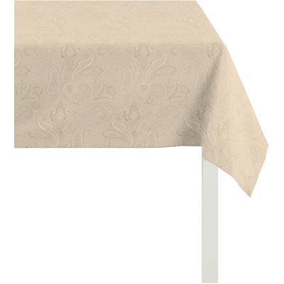 Tischdecke APELT "3313 INDIAN SUMMER" Gr. 2, beige (creme), B:100cm L:100cm, Polyester, Viskose, Tischdecken, Herbstzeit, Herbstdeko Image