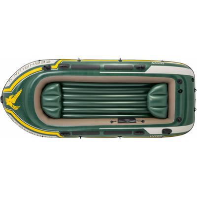 Schlauchboot INTEX "Seahawk 4", grün (grün, gelb), KleinbooteB:145cm H:48cm L:351cm, B:145cm H:48cm L:351cm Image
