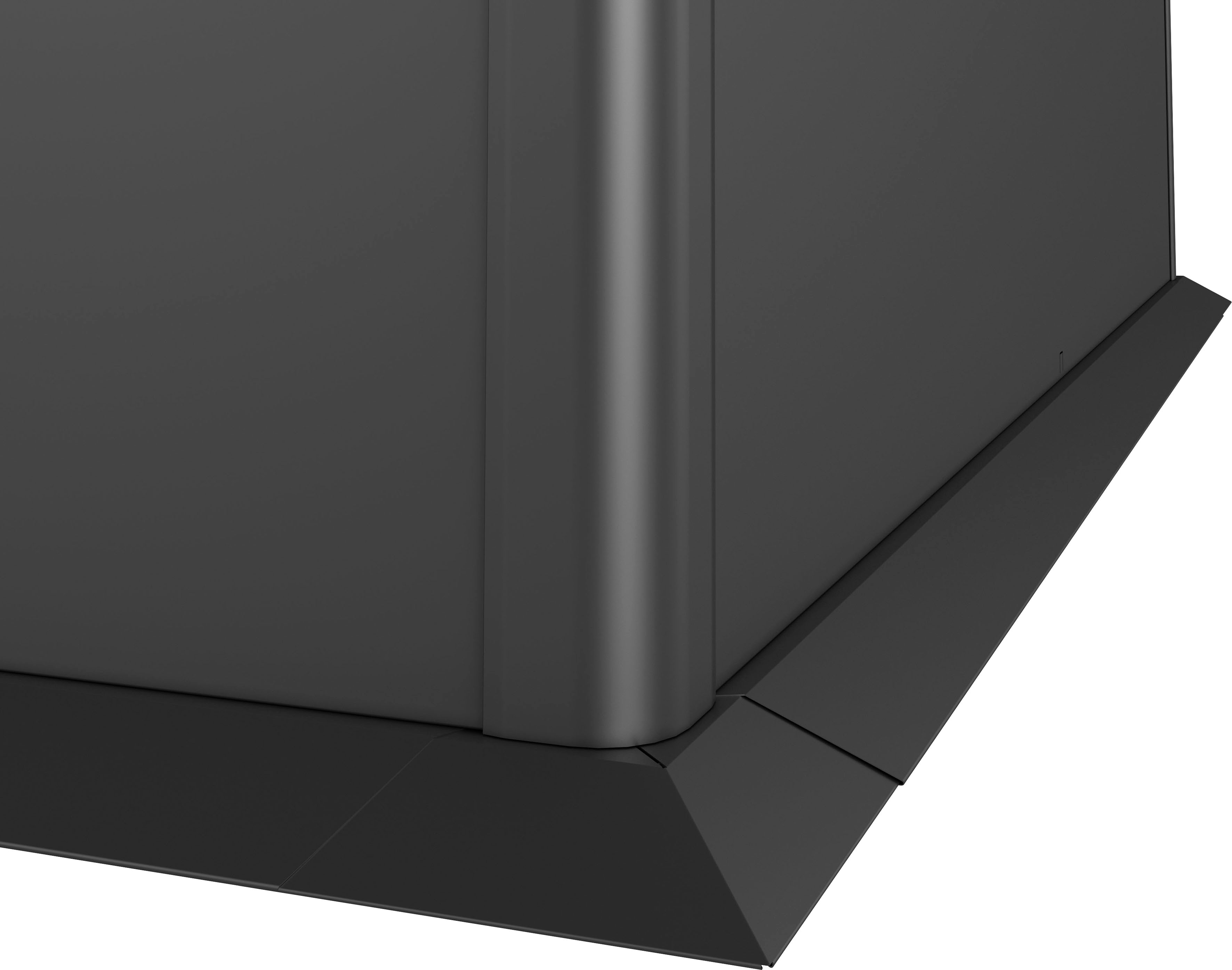 Beetumrandung BIOHORT "B140923", grau (dunkelgrau, metallic), Metall, Beeteinfassungen, Mähkante für Hochbeet BxT: 150x50 cm Image