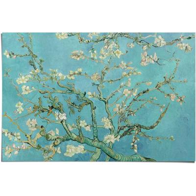 Poster REINDERS "Poster Mandelblüte Vincent van Gogh", blau (farbe bild(er): blau), B:91,5cm H:61cm, Papier, Bilder Image