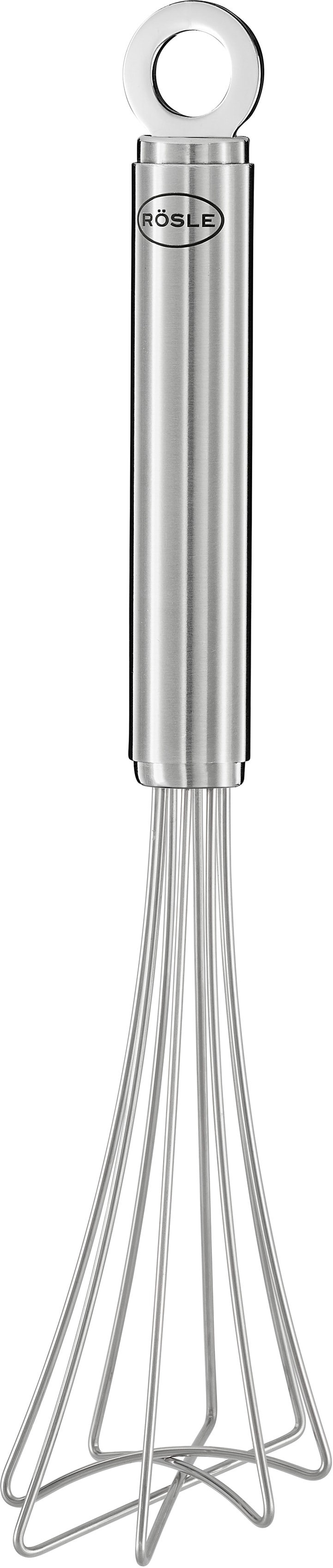 Schneebesen RÖSLE, silber (silberfarben), B:6,2cm H:6cm, Edelstahl 18/10, Schneebesen, robuster Gourmetbesen, Edelstahl 18/10, spülmaschinengeeignet