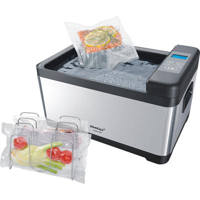 STEBA Sous-Vide Garer "SV 2", schwarz (edelstahlfarben, schwarz), B:38cm H:22cm T:25cm, Sous-Vide-Garer, 800 Watt, 10 Liter