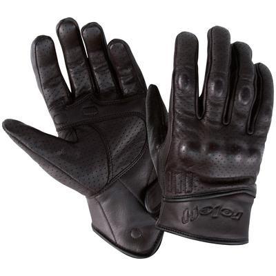Motorradhandschuhe ROLEFF "RO 71" Gr. S, schwarz, Handschuhe, S, Ziegenleder, für den Sommer, mit Polsterung