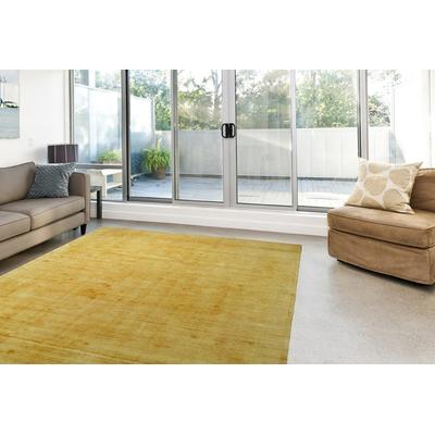 Teppich CALO-DELUXE "Viteox 200" Gr. 4, gelb, B:160cm H:13mm L:230cm, Viskose, Teppiche, Viskose, Kurzflor, Wohnzimmer Image