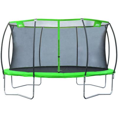 Gartentrampolin BEST SPORTING "57123 Superstar 2.0", grün (schwarz, grün), Trampoline, Kinder, B: 426cm, mit Netz