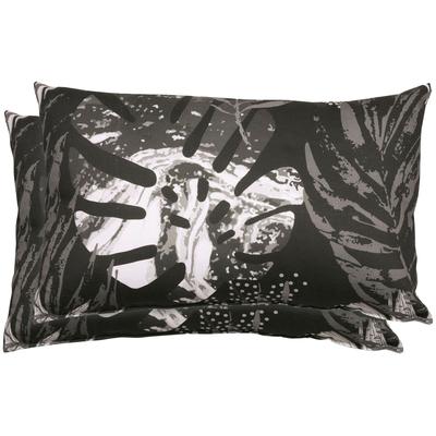 Zierkissen GO-DE "Zierkissen Sophia", schwarz, B:60cm H:40cm T:10cm, Polyester, Baumwolle, Polsterauflagen