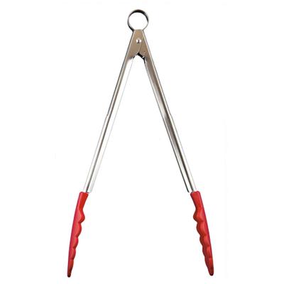 Servierzange CUISIPRO, bunt (silberfarben, rot), L:30,5cm, Edelstahl, Silikon, Küchenzangen, Silikon, 30,5 cm