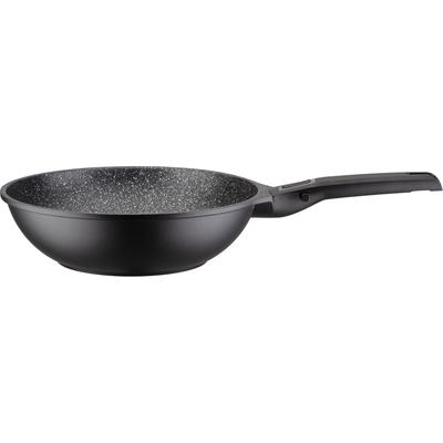 Wok GSW "Easy Click" Pfannen Gr. Ø 28cm, schwarz abnehmbarer Griff, Ø 28 cm, Induktion