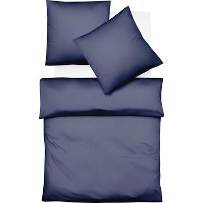 Bettwäsche FLEURESSE "Lech 3089", blau (marine), B/L: 155cm x 200cm, , Flanell, B/L: 80cm x 80cm, Flanell, Obermaterial: 100% Baumwolle, Bettwäsche, Edelflanell, Baumwolle, in Gr. 135x200, 155x220, 200x200cm Image