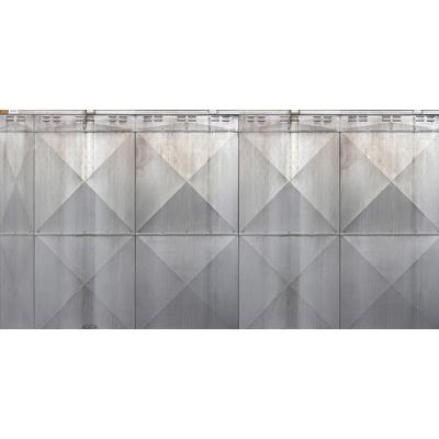 Fototapete ARCHITECTS PAPER "Metal Section", grau (grau, silber), B:5m L:2,5m, Vlies, Tapeten, Vlies, Wand, Schräge