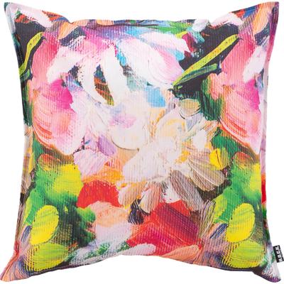 Dekokissen H.O.C.K. "Flower", bunt (bunt, bedruckt, geblümt), B:50cm H:10cm L:50cm, Dekokissen_Sitzkissen_Kissenhüllen, im farbenfrohen Design, Kissenhülle mit Füllung, 1 Stück Image
