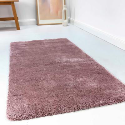 Hochflor-Teppich ESPRIT "Relaxx ESP-4150" Gr. 1, lila (flieder, lila), B:70cm H:25mm L:140cm, Kunstfaser, Teppiche, Wohnzimmer, sehr große Farbauswahl, weicher dichter Hochflor Image
