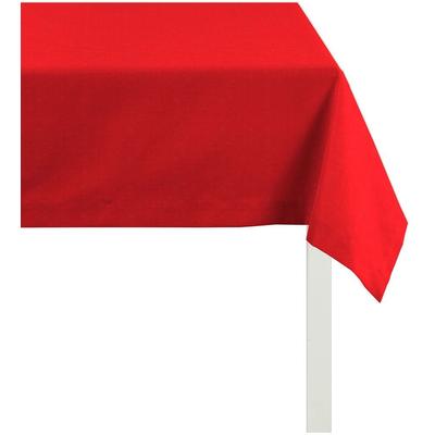 Tischdecke APELT "4362 Rips - UNI" Gr. 3, rot, B:130cm L:170cm, Polyester, Baumwolle, Tischdecken, UNI-BASIC Image