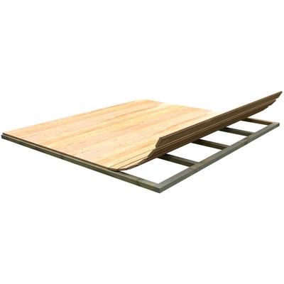 Gartenhaus-Fußboden WEKA, beige (fi natur), B:250cm H:0,16cm T:250cm, Gartenhaus-Fußböden, für Gartenhäuser