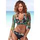 Bikini-Hose VENICE BEACH "Lori" Gr. 36, N-Gr, schwarz (schwarz, bedruckt) Damen Badehosen Ocean Blue