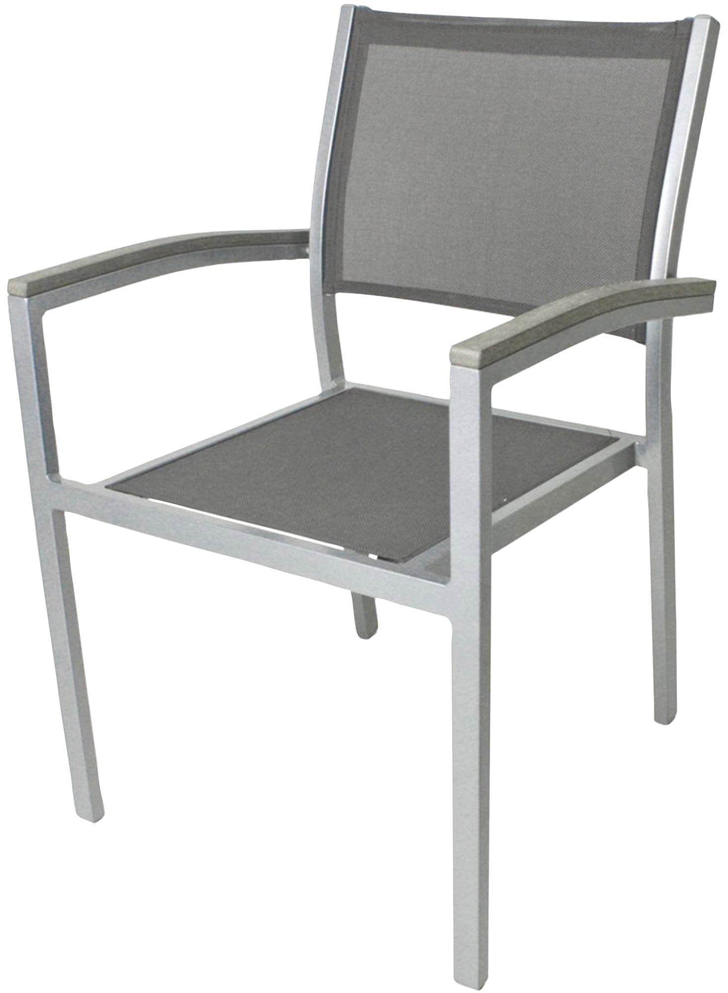 Stapelstuhl GARDEN PLEASURE "GRACE", grau (grau, grau), B:55cm H:86cm T:60cm, Kunststoff, Stühle, 2er Set