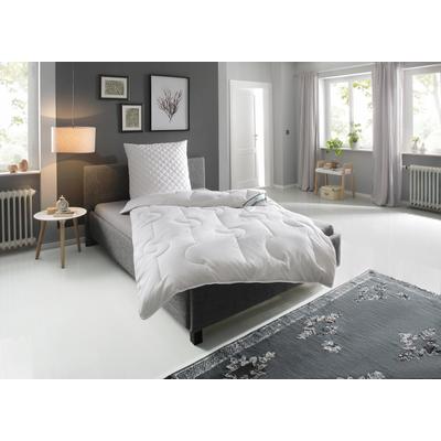 Naturfaserbettdecke FAN "Baumwolle", weiß, B:155cm L:220cm, Bezug: 100% Baumwolle. Füllung: 100% Baumwolle, Bettdecken, Bettdecke in 135x200 cm und weiteren Größen, für Sommer oder Winter Image