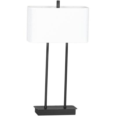 BY RYDENS Tischleuchte "Luton", weiß, Ø 30,00cm H: 56,00cm, Lampen, Tischleuchte mit Stoffschirm Image